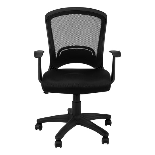 I 7265 Office Chair - Black Mesh Mid-Back / Multi-Position - Furniture Depot