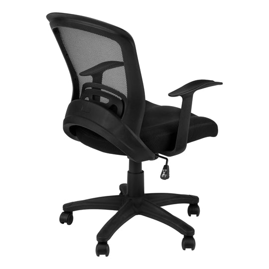 I 7265 Office Chair - Black Mesh Mid-Back / Multi-Position - Furniture Depot