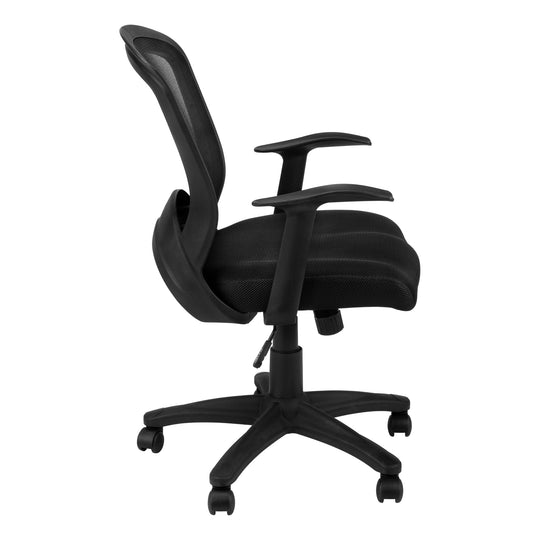 I 7265 Office Chair - Black Mesh Mid-Back / Multi-Position - Furniture Depot