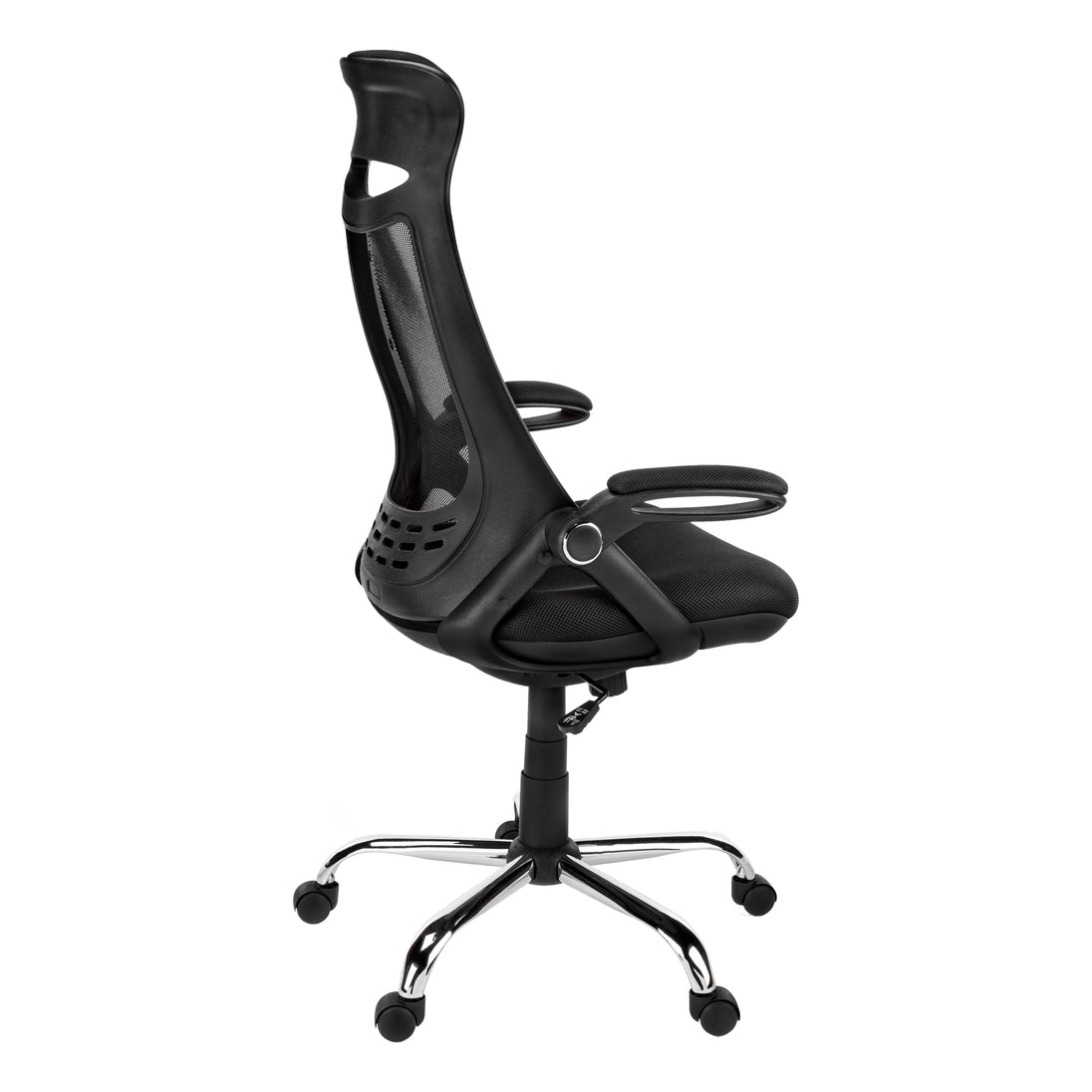 I 7268 Office Chair - Black Mesh / Chrome High-Back Executive - Furniture Depot