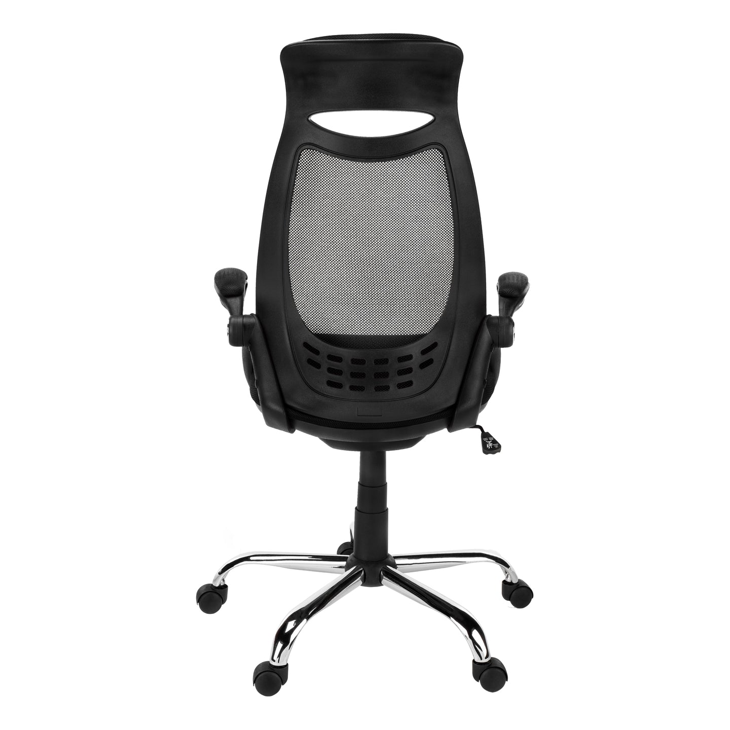 I 7268 Office Chair - Black Mesh / Chrome High-Back Executive - Furniture Depot