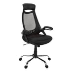 I 7268 Office Chair - Black Mesh / Chrome High-Back Executive - Furniture Depot
