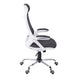 I 7269 Office Chair - White / Grey Mesh / Chrome High-Back Exec - Furniture Depot