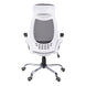 I 7269 Office Chair - White / Grey Mesh / Chrome High-Back Exec - Furniture Depot