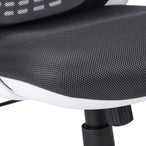 I 7269 Office Chair - White / Grey Mesh / Chrome High-Back Exec - Furniture Depot