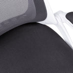 I 7269 Office Chair - White / Grey Mesh / Chrome High-Back Exec - Furniture Depot