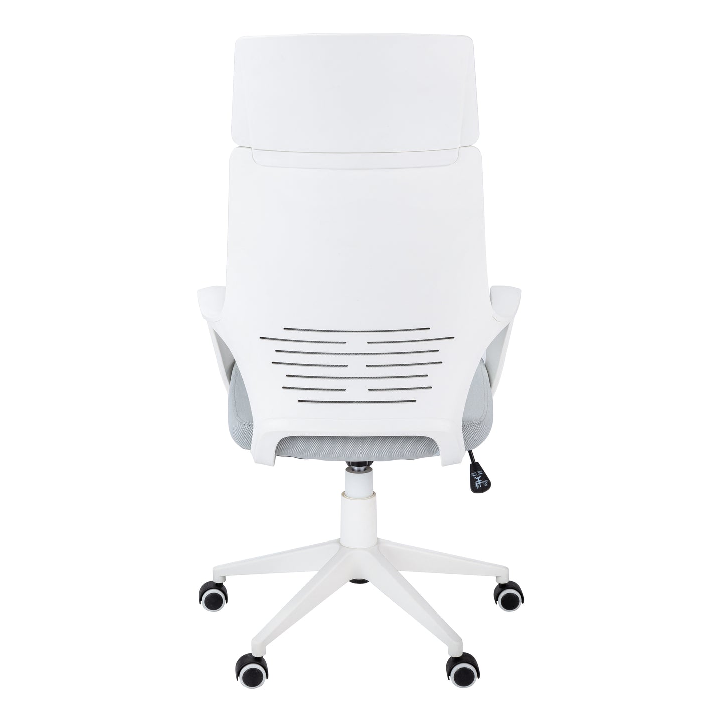 I 7270 Office Chair - White / Grey Fabric / High Back Executive - Furniture Depot