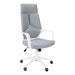 I 7270 Office Chair - White / Grey Fabric / High Back Executive - Furniture Depot