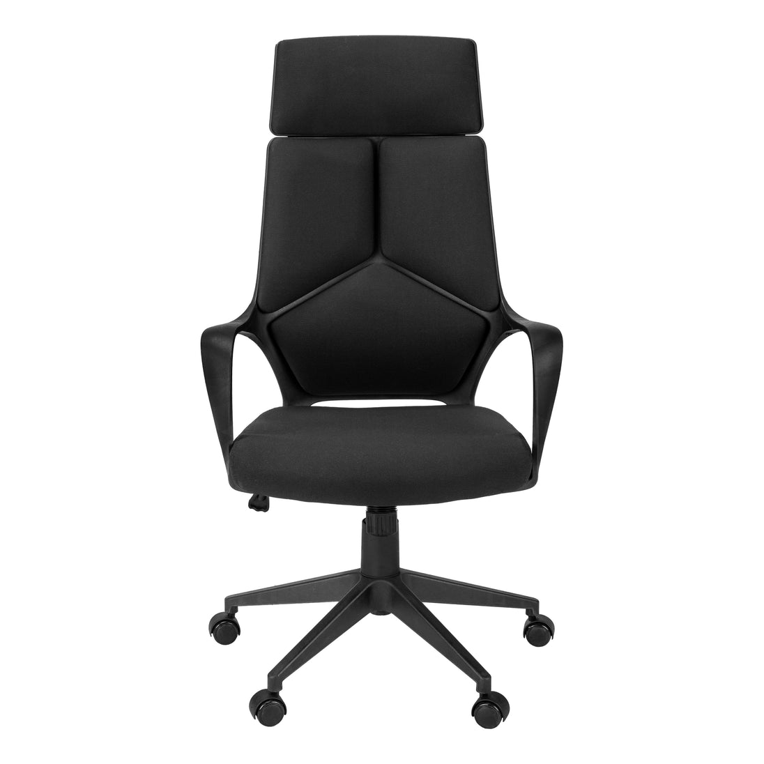 I 7272 Office Chair - Black / Black Fabric / High Back Executive - Furniture Depot (7881131819256)