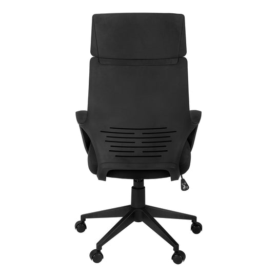 I 7272 Office Chair - Black / Black Fabric / High Back Executive - Furniture Depot (7881131819256)