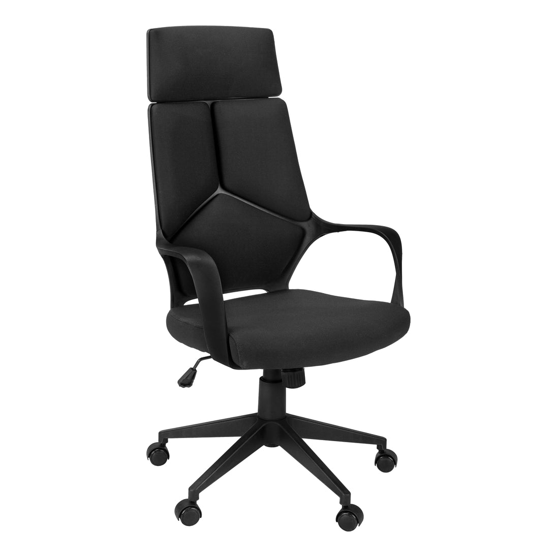 I 7272 Office Chair - Black / Black Fabric / High Back Executive - Furniture Depot (7881131819256)