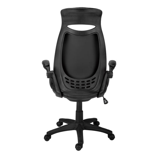 I 7276 Office Chair - Black Leather-Look / Multi Position - Furniture Depot