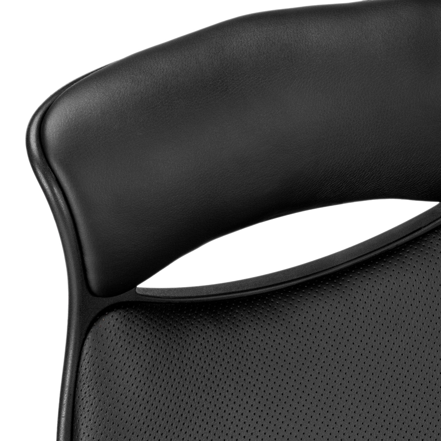 I 7276 Office Chair - Black Leather-Look / Multi Position - Furniture Depot