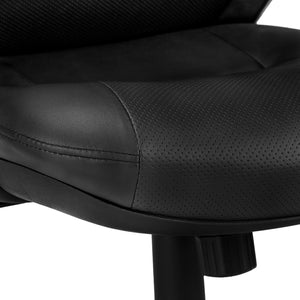 I 7276 Office Chair - Black Leather-Look / Multi Position - Furniture Depot