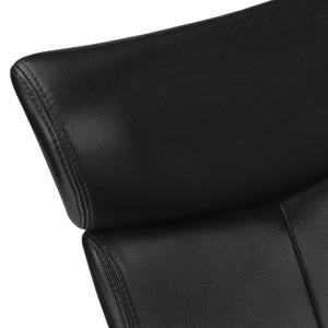 I 7290 Office Chair - Black Leather-Look / High Back Executive - Furniture Depot