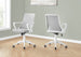 I 7294 Office Chair - White / Grey Mesh / Multi Position - Furniture Depot