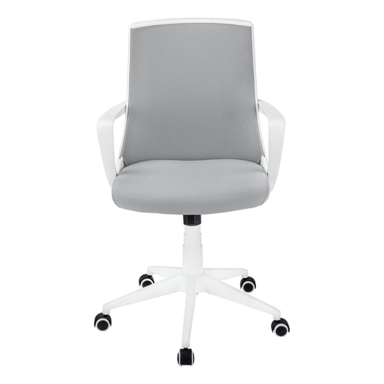 I 7294 Office Chair - White / Grey Mesh / Multi Position - Furniture Depot