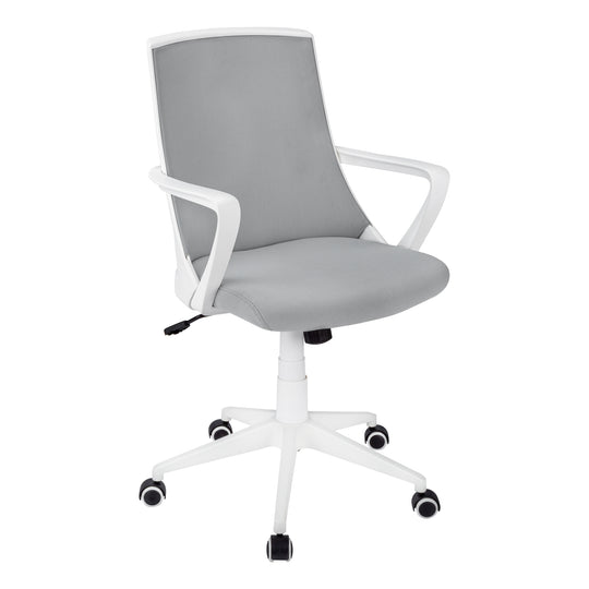 I 7294 Office Chair - White / Grey Mesh / Multi Position - Furniture Depot