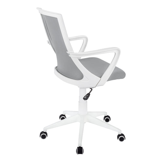 I 7294 Office Chair - White / Grey Mesh / Multi Position - Furniture Depot