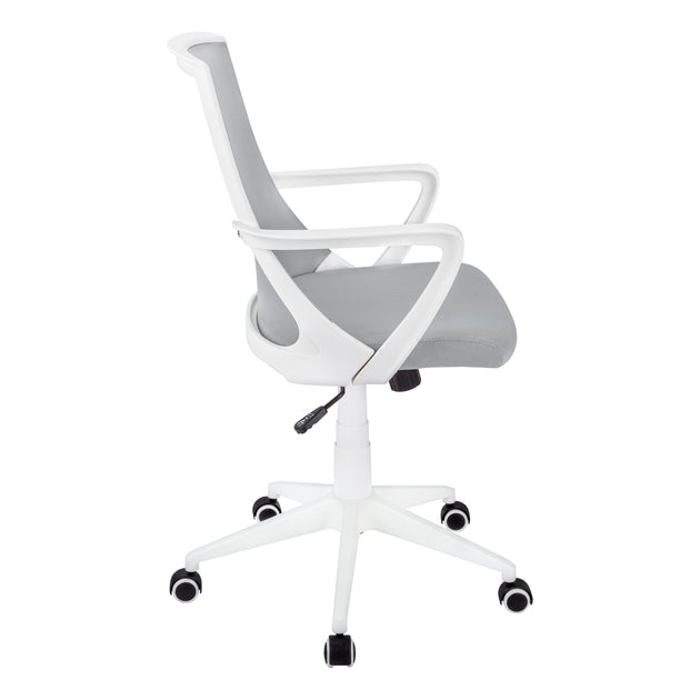 I 7294 Office Chair - White / Grey Mesh / Multi Position - Furniture Depot