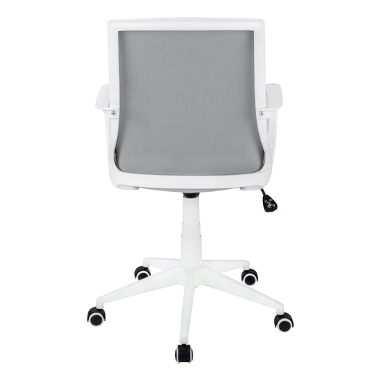 I 7294 Office Chair - White / Grey Mesh / Multi Position - Furniture Depot
