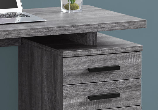 I 7295 Computer Desk - 48"L / Grey-Black Left Or Right Facing - Furniture Depot (7881132146936)