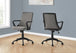 I 7297 Office Chair - Black / Dark Grey Fabric / Multi Position - Furniture Depot (7881132179704)