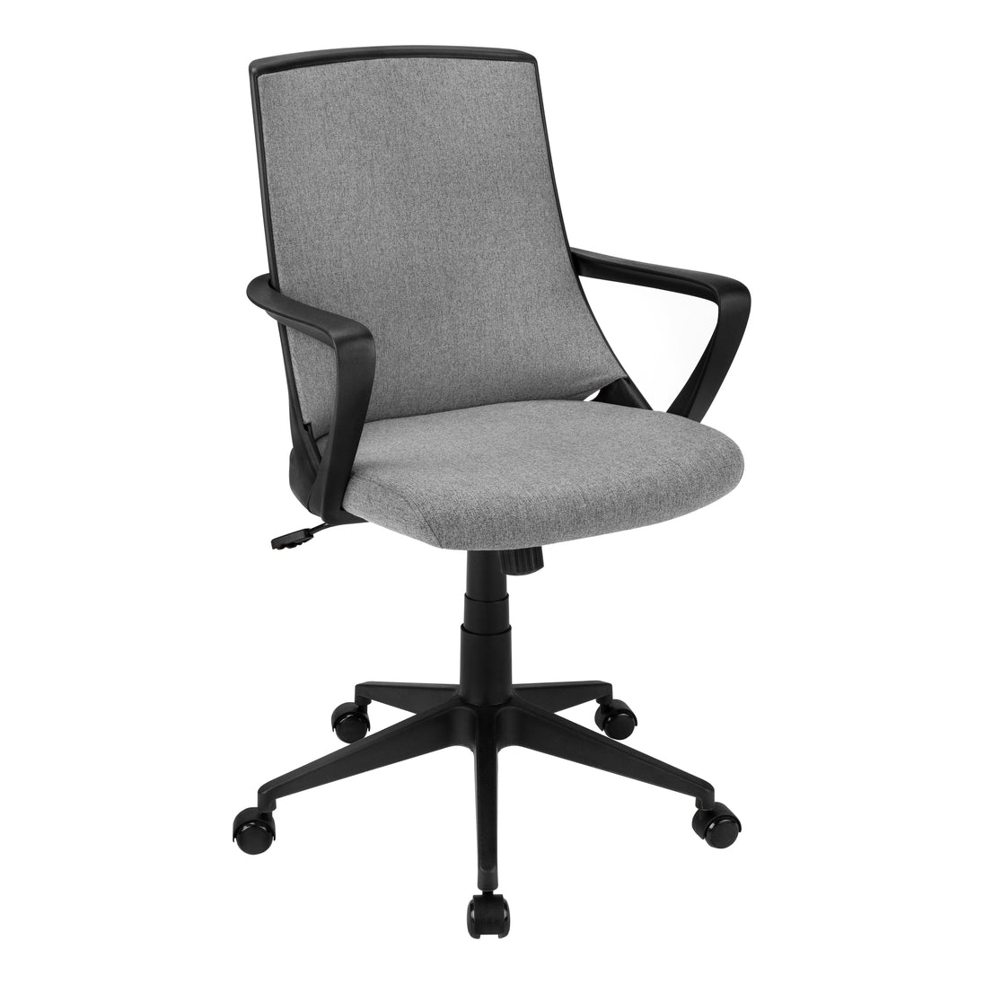I 7297 Office Chair - Black / Dark Grey Fabric / Multi Position - Furniture Depot (7881132179704)