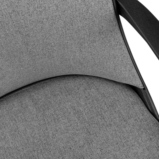 I 7297 Office Chair - Black / Dark Grey Fabric / Multi Position - Furniture Depot (7881132179704)