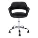 I 7298 Office Chair - Black / Chrome Metal Hydraulic Lift Base - Furniture Depot (7881132212472)