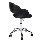 I 7298 Office Chair - Black / Chrome Metal Hydraulic Lift Base - Furniture Depot (7881132212472)