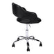 I 7298 Office Chair - Black / Chrome Metal Hydraulic Lift Base - Furniture Depot (7881132212472)