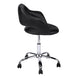 I 7298 Office Chair - Black / Chrome Metal Hydraulic Lift Base - Furniture Depot (7881132212472)