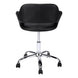 I 7298 Office Chair - Black / Chrome Metal Hydraulic Lift Base - Furniture Depot (7881132212472)