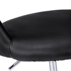 I 7298 Office Chair - Black / Chrome Metal Hydraulic Lift Base - Furniture Depot (7881132212472)