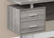 I 7304 Computer Desk - 70"L / Dark Taupe Left Or Right Facing - Furniture Depot