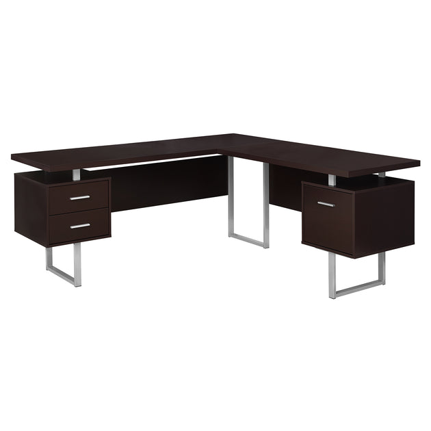I 7305 Computer Desk - 70"L / Espresso Left Or Right Facing - Furniture Depot (7881132409080)