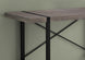 I 7310 Computer Desk - 48"L / Dark Taupe / Black Metal - Furniture Depot (7881132507384)