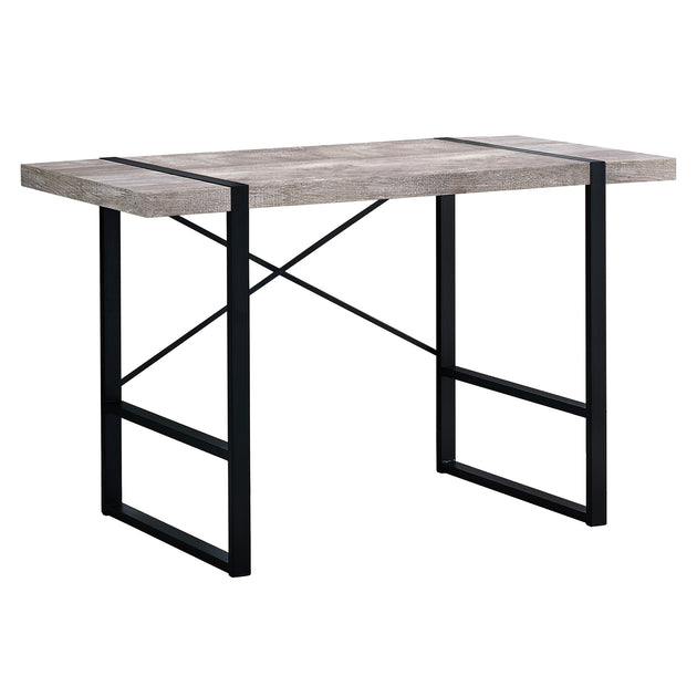I 7315 Computer Desk - 48"L / Taupe Reclaimed Wood / Black Metal - Furniture Depot (7881132671224)