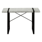 I 7316 Computer Desk - 48"L / Grey Reclaimed Wood / Black Metal - Furniture Depot (7881132703992)
