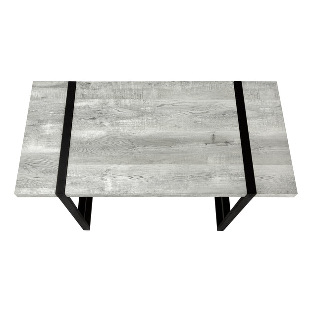 I 7316 Computer Desk - 48"L / Grey Reclaimed Wood / Black Metal - Furniture Depot (7881132703992)