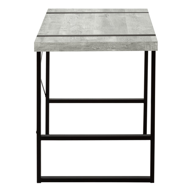 I 7316 Computer Desk - 48"L / Grey Reclaimed Wood / Black Metal - Furniture Depot (7881132703992)