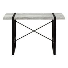 Load image into Gallery viewer, I 7316 Computer Desk - 48&quot;L / Grey Reclaimed Wood / Black Metal - Furniture Depot (7881132703992)