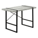 I 7316 Computer Desk - 48"L / Grey Reclaimed Wood / Black Metal - Furniture Depot (7881132703992)