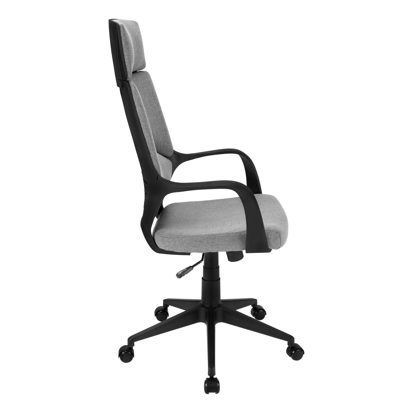 I 7320 Office Chair - Black / Dark Grey Fabric / Executive - Furniture Depot (7881132867832)