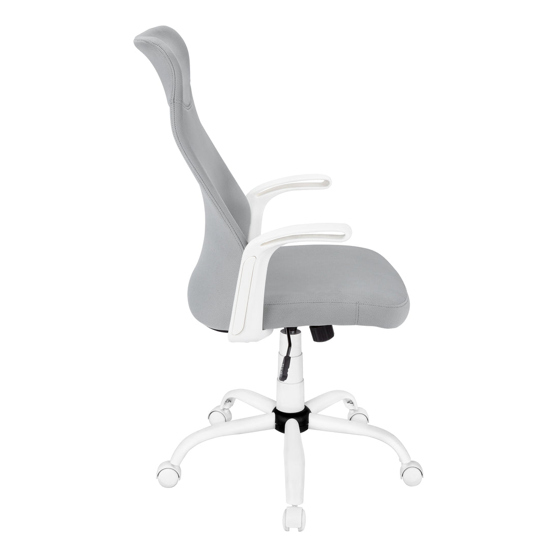 I 7324 Office Chair - White / Grey Fabric / Multi Position - Furniture Depot (7881132998904)