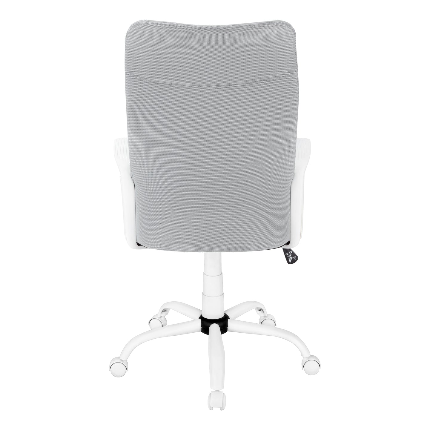 I 7324 Office Chair - White / Grey Fabric / Multi Position - Furniture Depot (7881132998904)