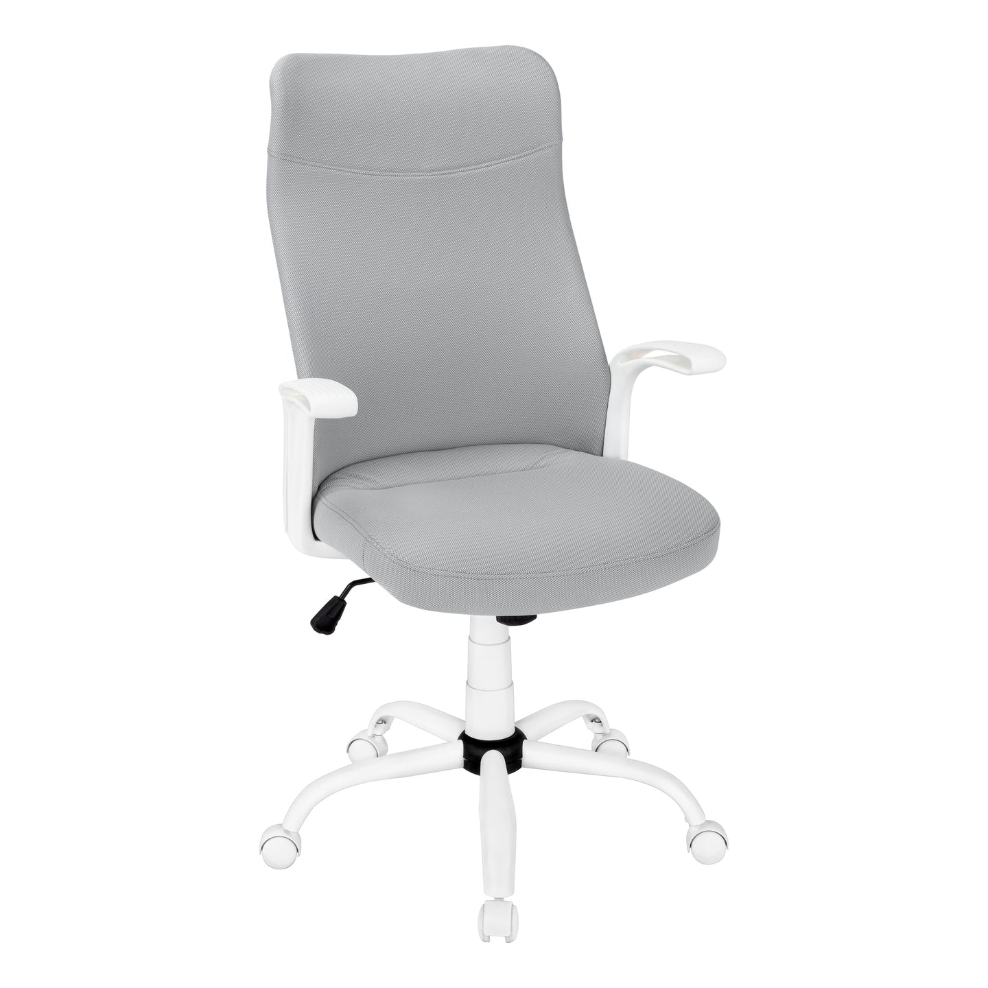 I 7324 Office Chair - White / Grey Fabric / Multi Position - Furniture Depot (7881132998904)