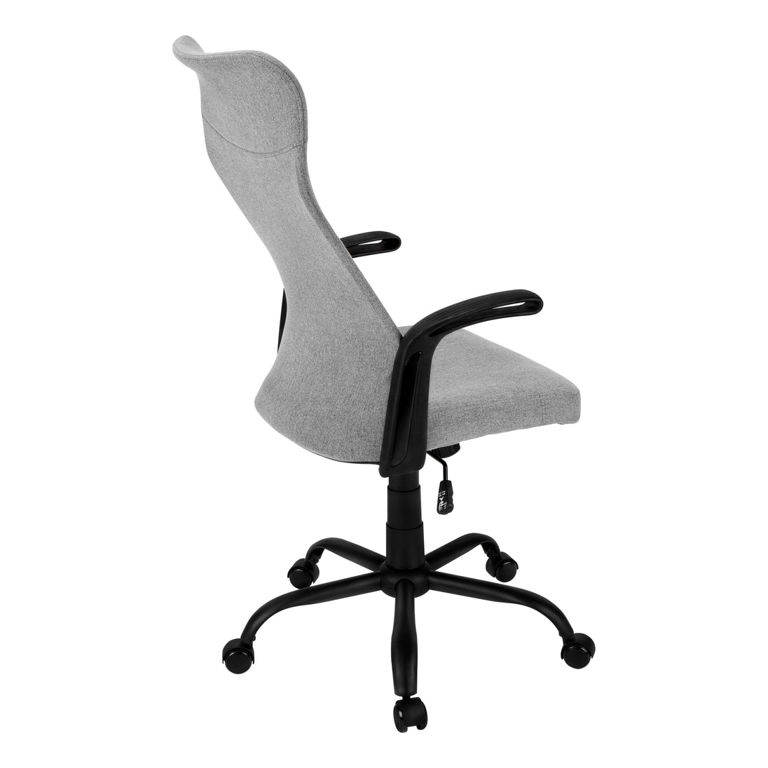 I 7325 Office Chair - Black / Dark Grey Fabric / Multi Position - Furniture Depot (7881133064440)
