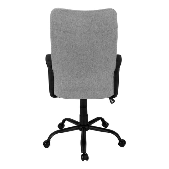 I 7325 Office Chair - Black / Dark Grey Fabric / Multi Position - Furniture Depot (7881133064440)
